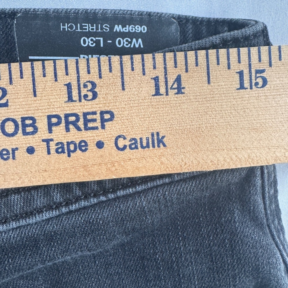 Diesel Thommer Slim Jeans Mens 30x29 Dark Gray Faded Stretch Denim - Picture 5 of 9